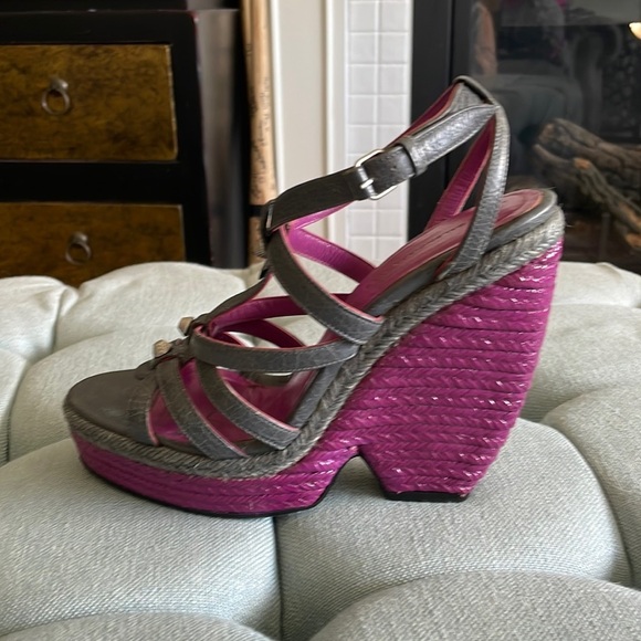 Balenciaga Arena Espadrille Wedges - Picture 13 of 16